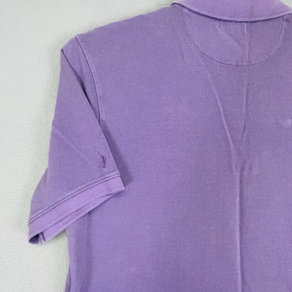 J Crew Oarsman Mens Classic Pique Polo Shirt Purple Large Tall BZ310